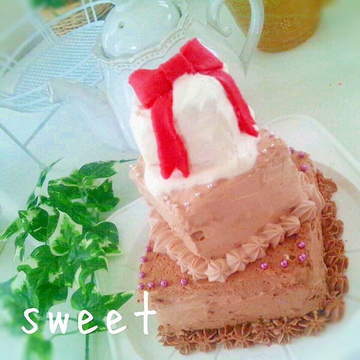☆チョコクリームの3段ケーキ☆